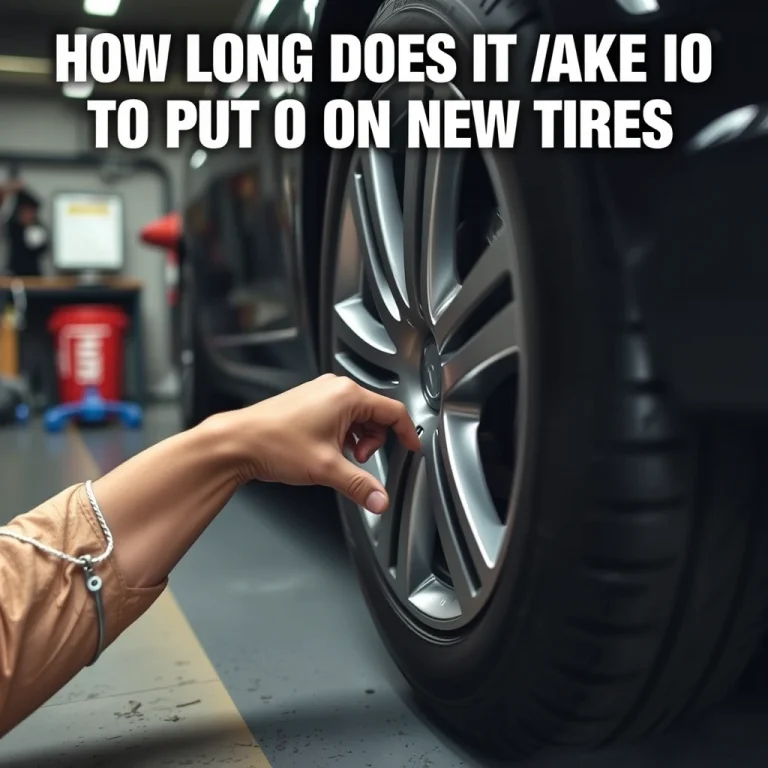 How Long Does It Take To Put On New Tires Quick Tire Installation Guide