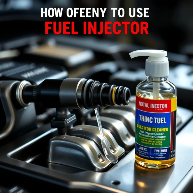 How Often To Use Fuel Injector Cleaner For Optimal Engine Performance