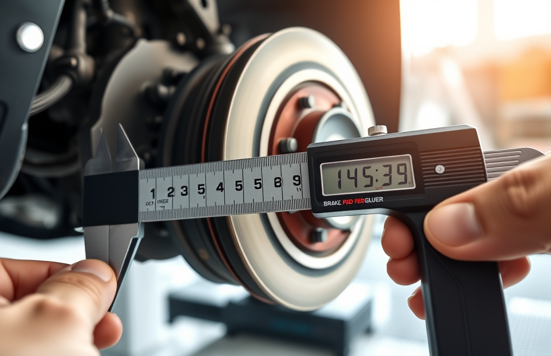 Inspecting Brake Pad Thickness