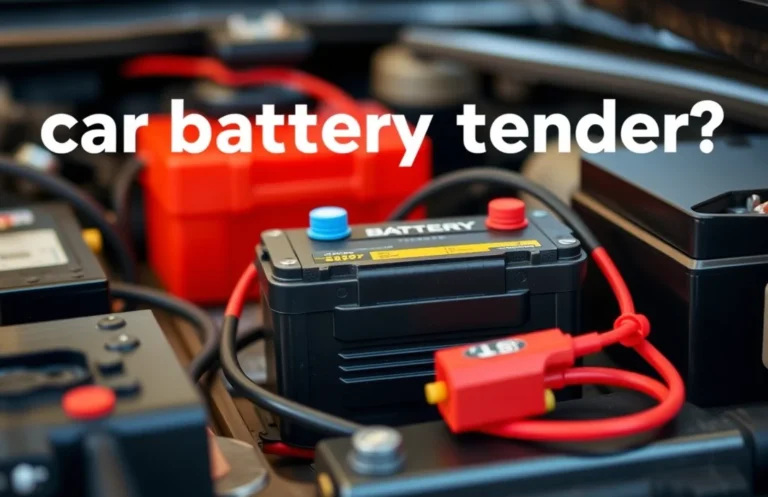 How a Car Battery Tender Works: Keep Your Battery Charged