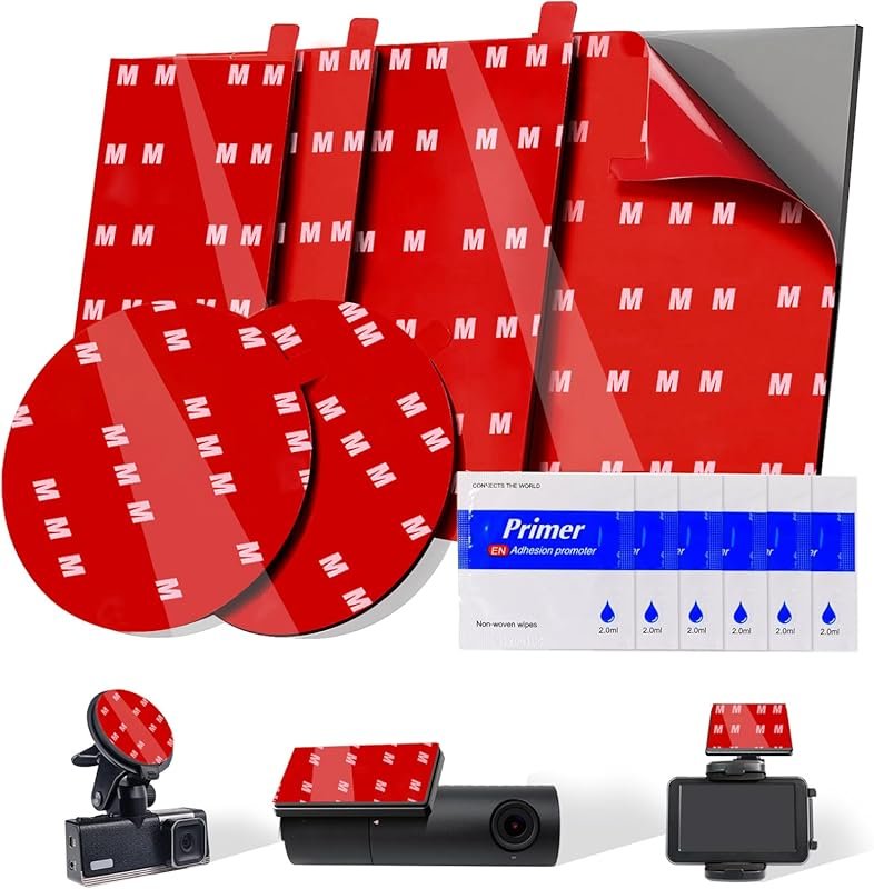 6 Pcs High Bond Double-Sided Adhesive Pads for Dash Cams and Car Phone